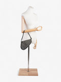 Christian Dior Trotter Saddle Pouch Black Oblique Canvas