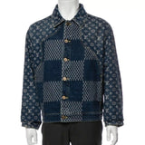 Louis Vuitton X NIGO GIANT DAMIER WAVES MNGM DENIM JACKET