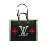 Louis Vuitton Shearling Monogram OnTheGo GM Satchel Tote