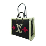 Louis Vuitton Shearling Monogram OnTheGo GM Satchel Tote