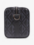 Christian Dior Pouch Saddle Duffle Black Coated Canvas