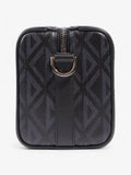 Christian Dior Pouch Saddle Duffle Black Coated Canvas