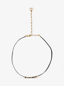 Christian Dior J'ADior Choker Black / Gold Cotton