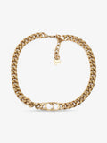 Christian Dior CD Chain Choker Gold Base Metal