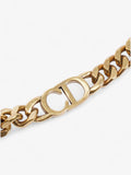 Christian Dior CD Chain Choker Gold Base Metal