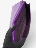 Christian Dior Long Flap Purple Patent Leather
