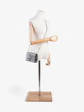 Christian Dior Diorama Wallet On Chain Silver Patent Leather