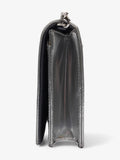 Christian Dior Diorama Wallet On Chain Silver Patent Leather