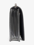 Christian Dior Diorama Wallet On Chain Silver Patent Leather