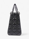 Christian Dior Lady Dior Black Lambskin Leather Medium