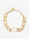 Christian Dior CD Bracelet Gold Base Metal