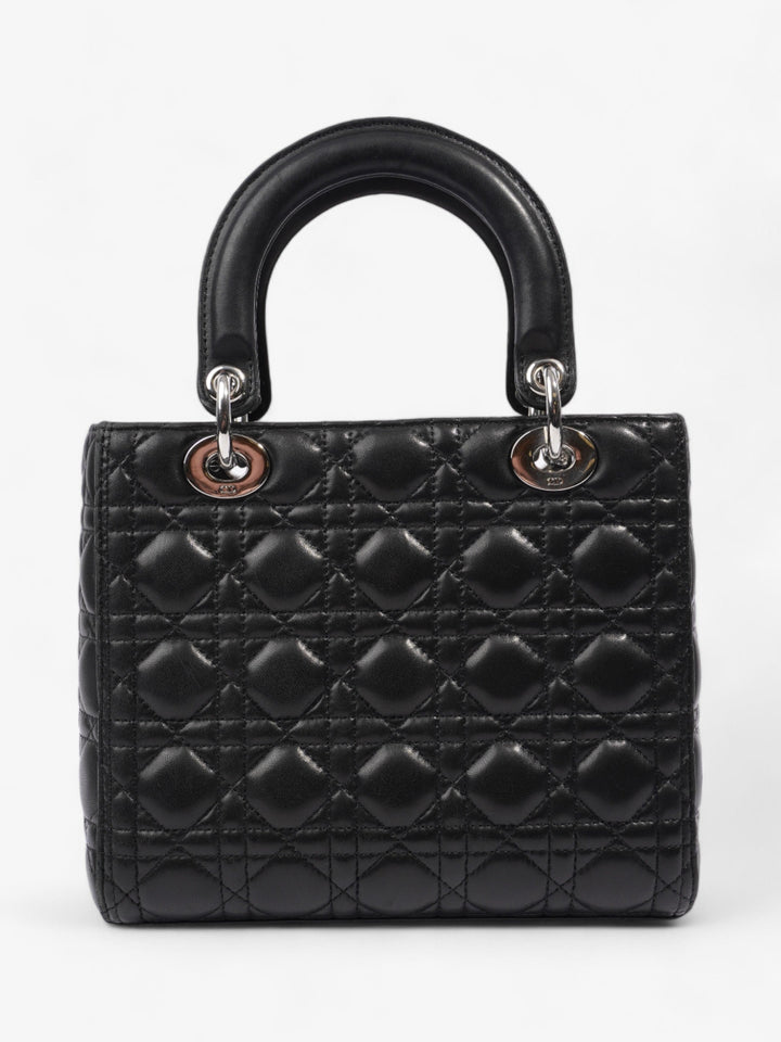 Christian Dior Lady Dior Black Leather Medium