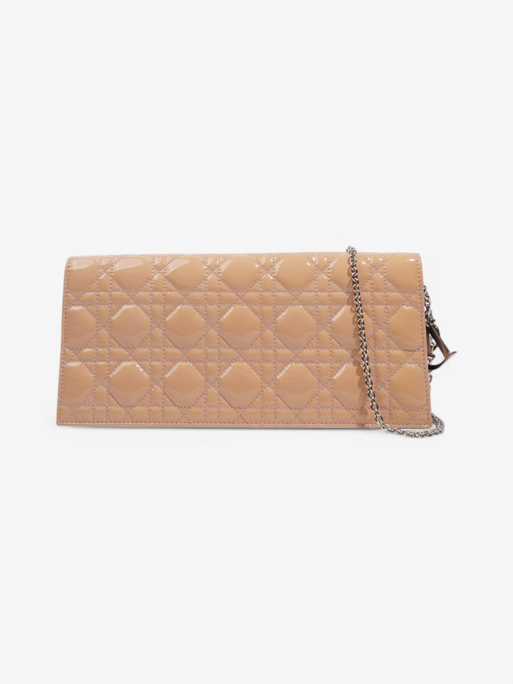 Christian Dior Lady Dior Clutch Pink Nude Patent Leather