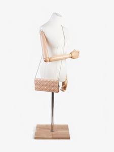 Christian Dior Lady Dior Clutch Pink Nude Patent Leather