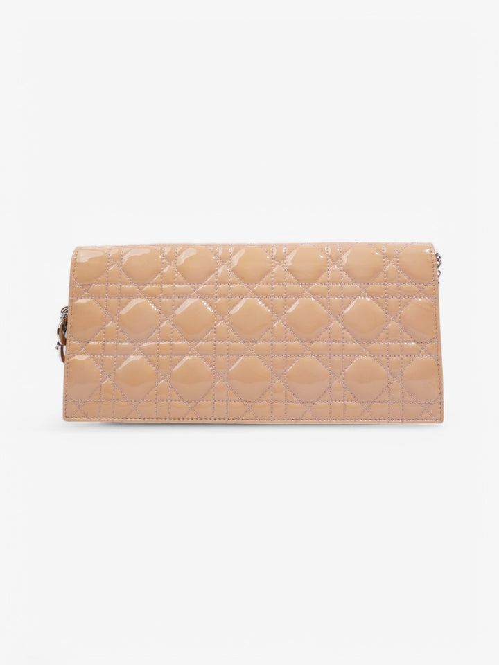 Christian Dior Lady Dior Clutch Pink Nude Patent Leather