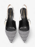 Christian Dior J'ADior Pumps 100 Black / White Tweed EU 39 UK 6