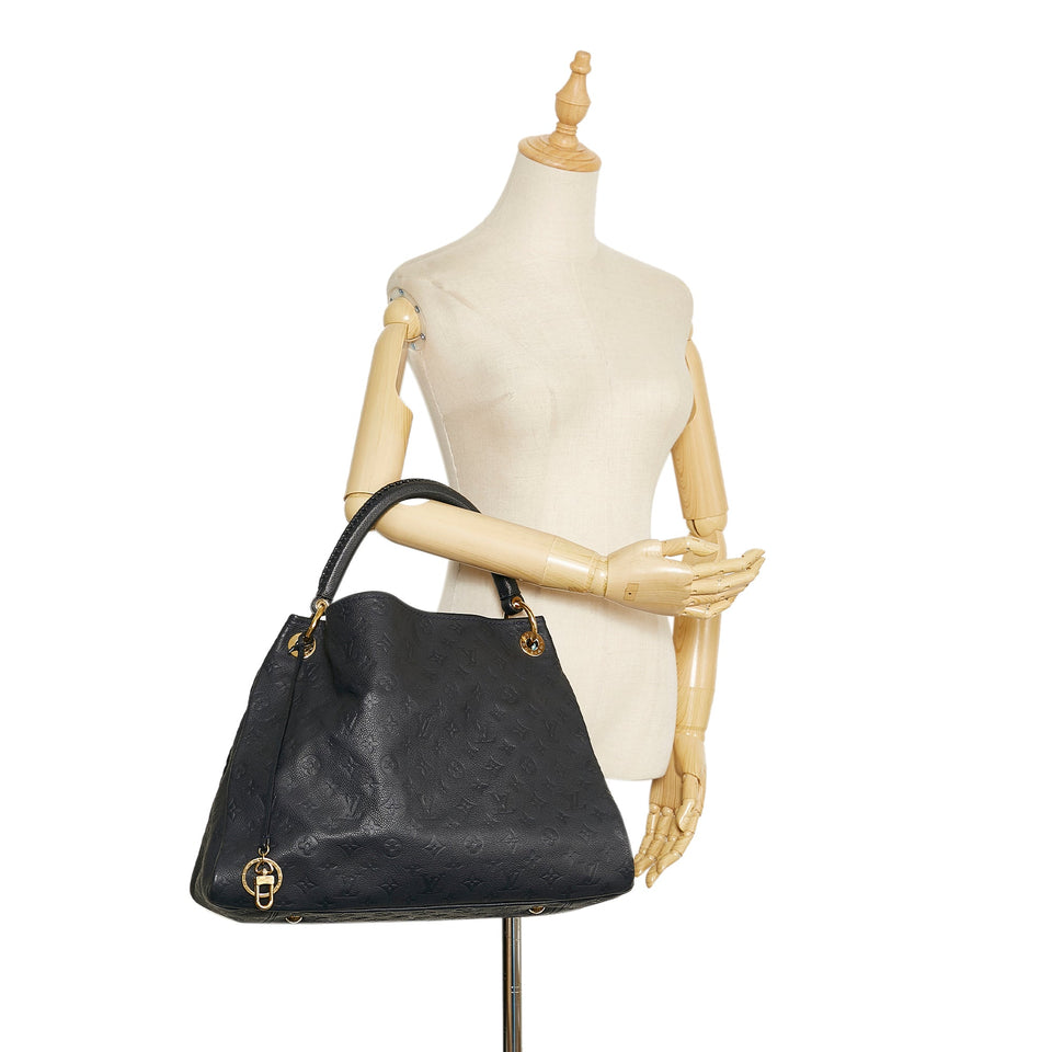 Louis Vuitton Monogram Empreinte Artsy MM Black Handbag
