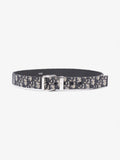 Christian Dior Oblique Belt Beige / Navy Canvas 90cm 36"