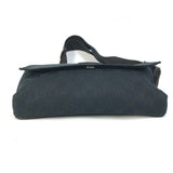 Gucci Waist bag 146304 GG canvas / leather black GG Belt bag mens