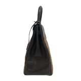 Hermes Handbag leather Brown Vibrato Kelly 35 Women