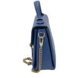 Gucci Shoulder Bag 510302 leather blue 2WAY handbag Women