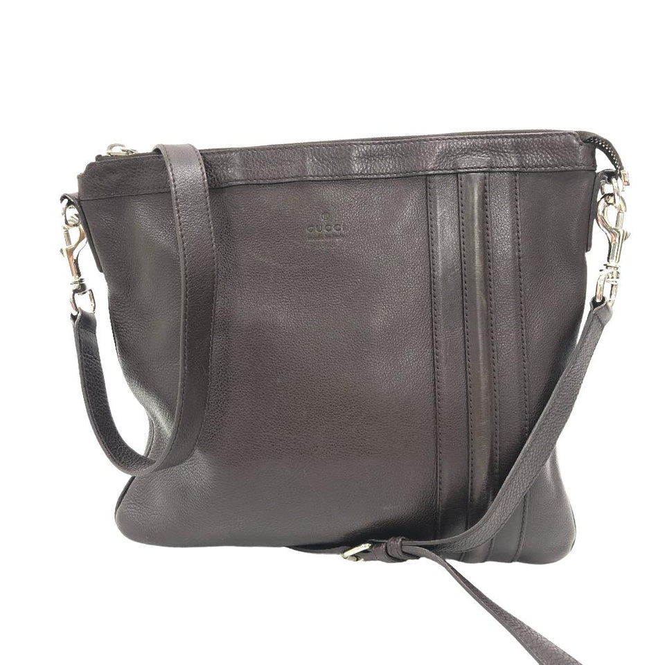 Gucci Shoulder Bag 233329 leather Brown mens