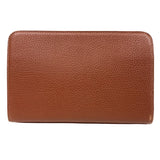 Burberry business bag leather Brown clutch bag embossed Carriage mens