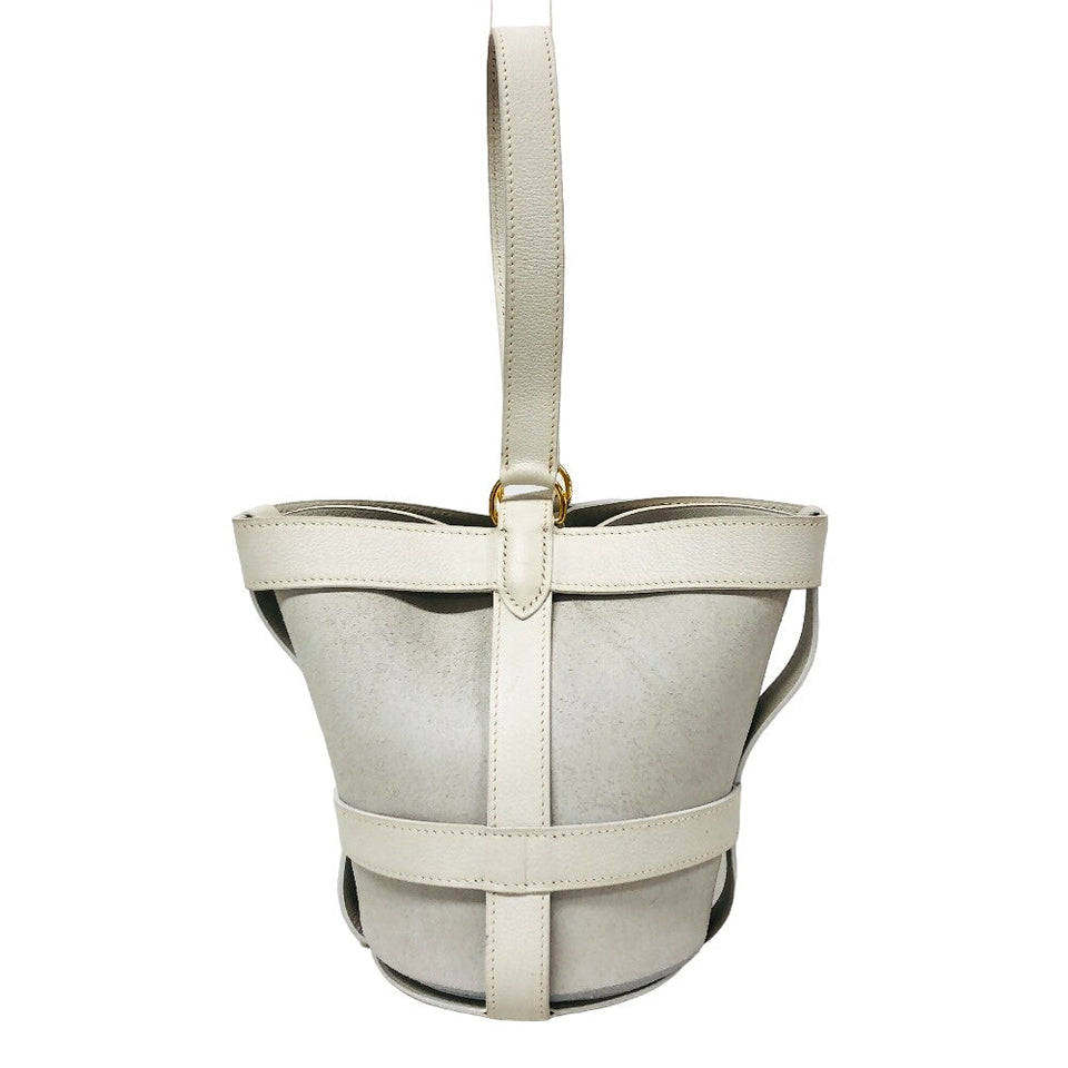 Hermes Handbag leather white Vogarribar Musardine 2