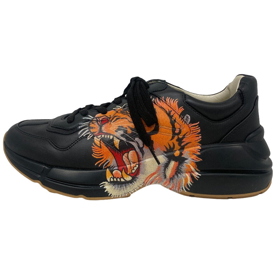 Gucci sneakers 548635 leather black Ryton mens 9