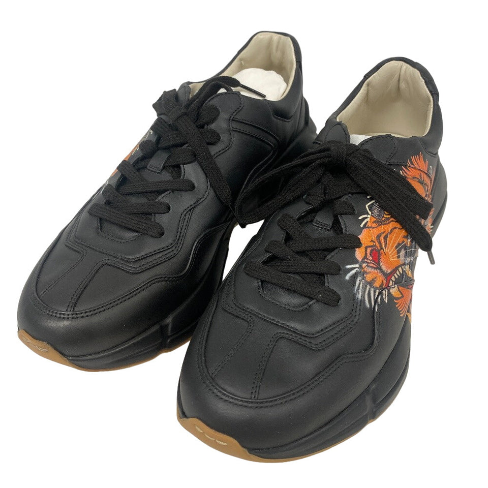 Gucci sneakers 548635 leather black Ryton mens 9