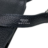 Hermes Waist bag Togo black Sling bag Crossbody Dogon SilverMetal Women(Unisex)