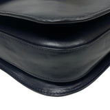 Gucci Shoulder Bag 602204 Leather, Velour Navy Velor x leather Horsebit 1955 Women