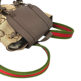 Gucci Backpack 678829 Canvas, Leather Brown Jumbo GG mens(Unisex)