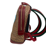 Gucci Backpack 647816 PVC, Leather beige Mini GG Supreme