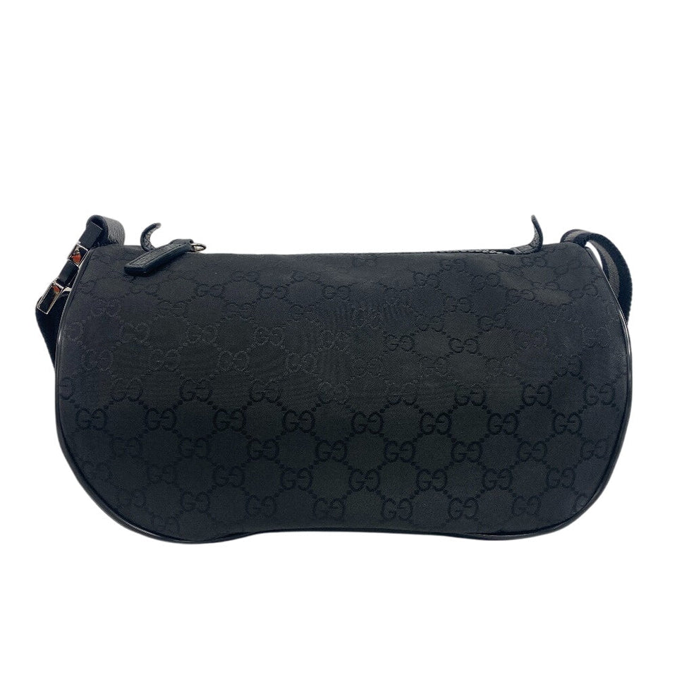 Gucci Sling bag Nylon, Leather black GG nylon