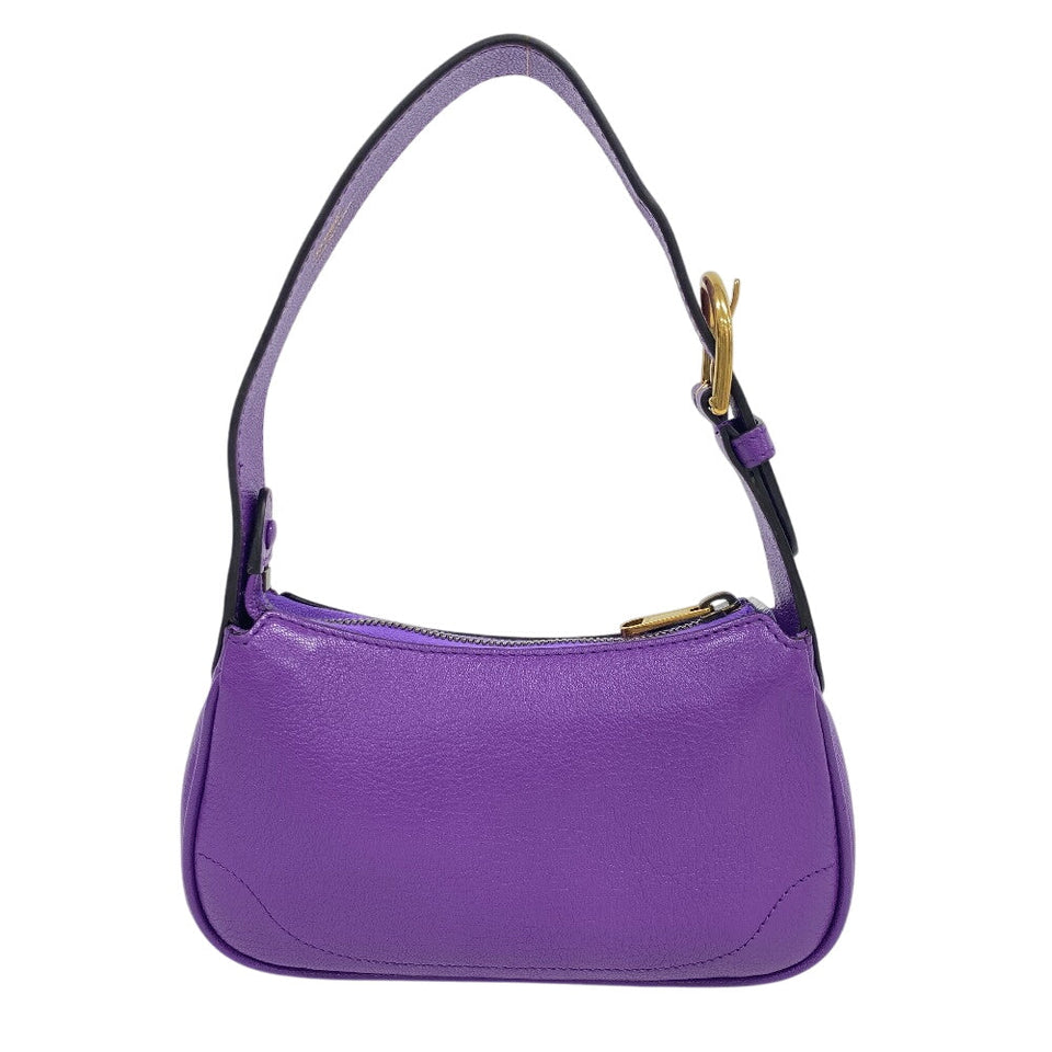Gucci Handbag 739076 leather purple GG Marmont Aphrodite Small