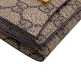 Gucci Tri-fold wallet 681700 PVC coated canvas beige Balenciaga Compact Wallet GG Supreme logo The Hacker Women