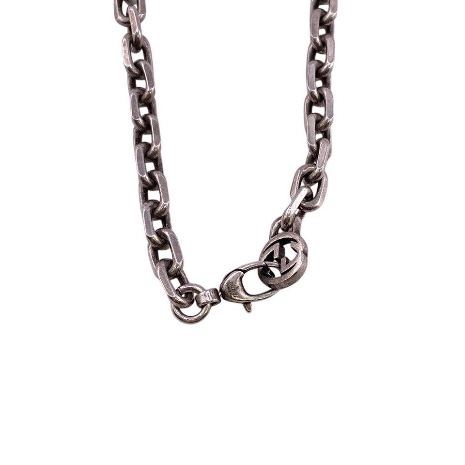 Gucci Necklace Silver925 Silver Interlocking G Women(Unisex)