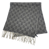 Gucci Scarf cashmere gray GG pattern Women(Unisex)