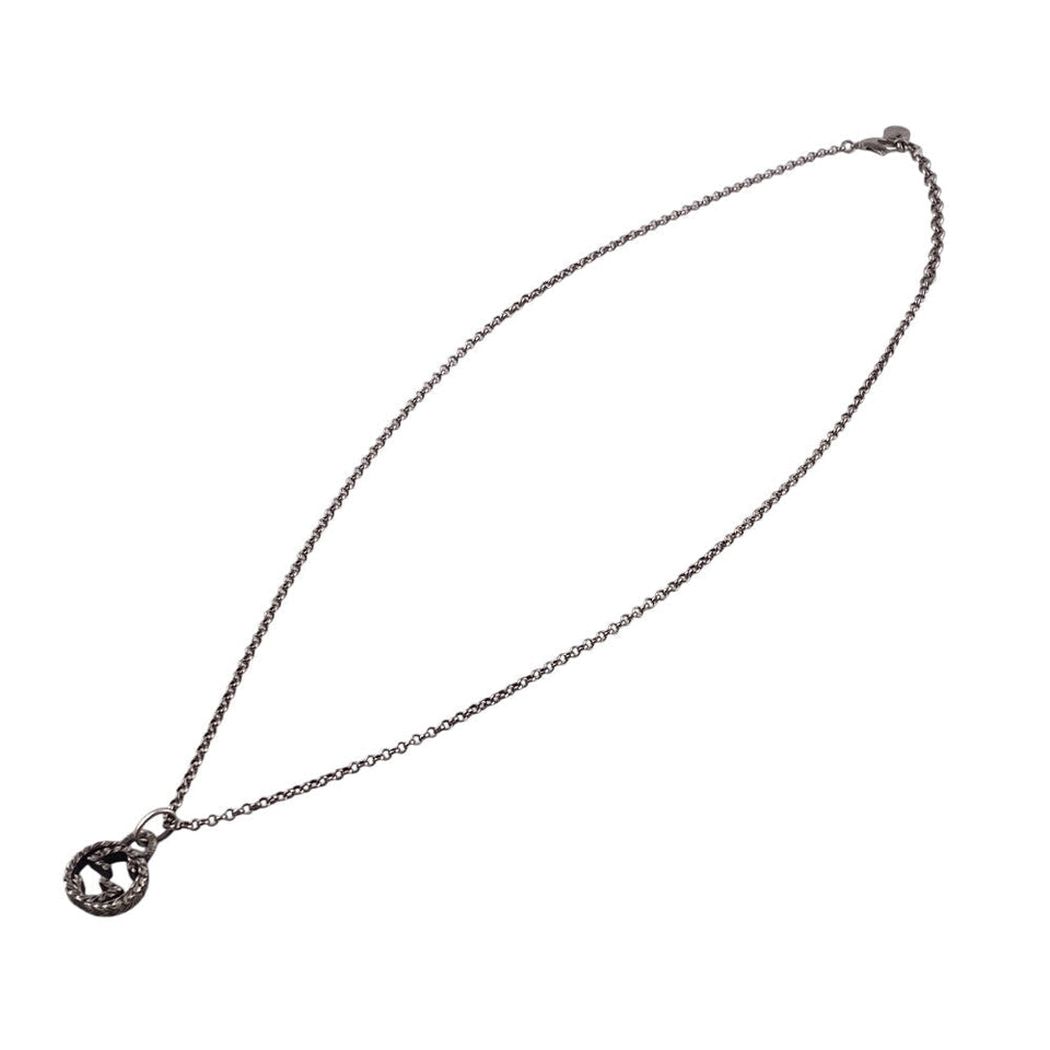 Gucci Necklace Silver925 Silver Interlocking G Arabesque mens(Unisex)