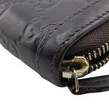 Gucci Long Wallet Purse 306589 leather Brown Guccisima