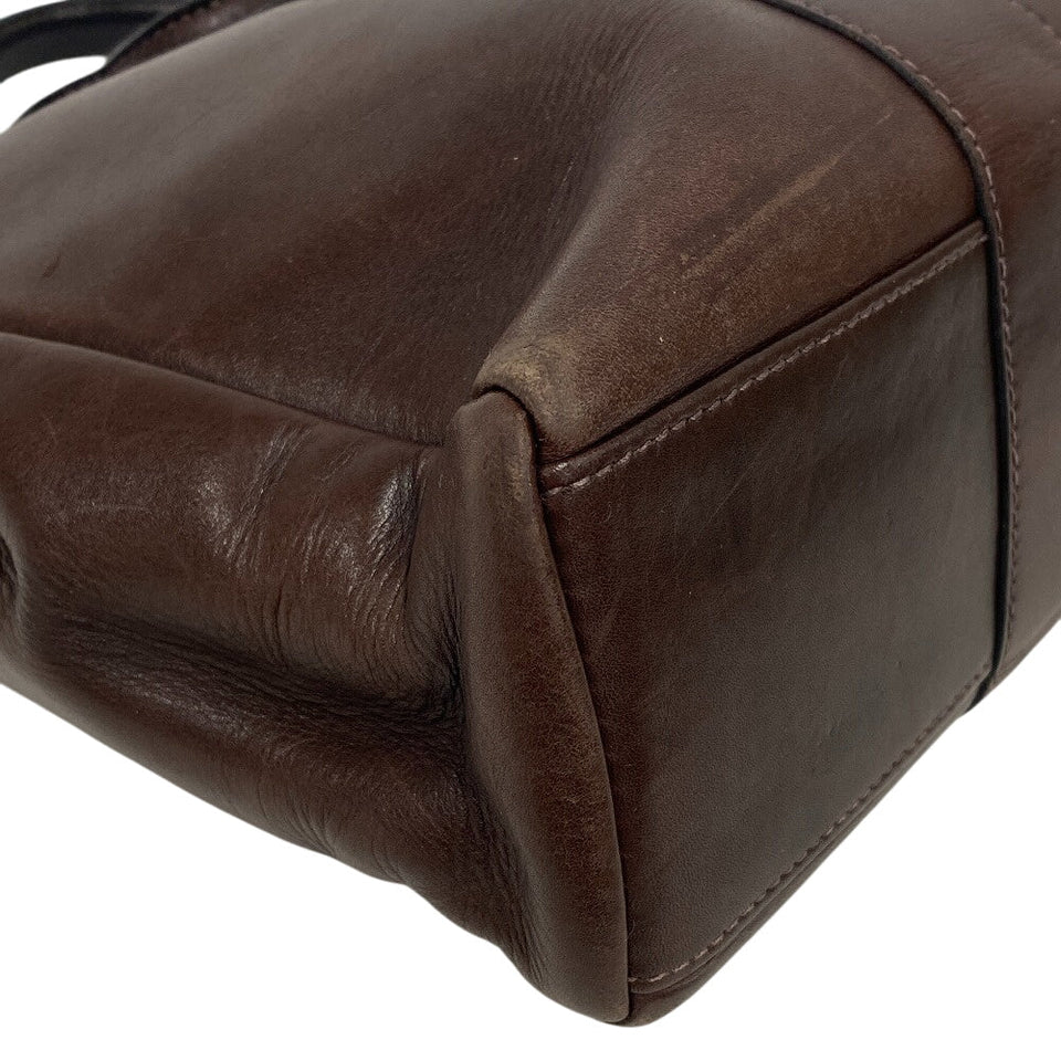 Hermes Tote Bag S leather Brown All leather Fool ToePM Women