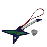 Hermes charm leather multicolor Electric guitar Bag Charm Rodeo Rock charm with pick mens(Unisex)