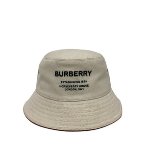 Burberry hat 8057401 Cotton, Leather beige Bucket hat Horse ferry Women(Unisex) M
