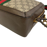 Gucci Shoulder Bag 550622 PVC coated canvas Brown GG Ofidia Women