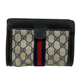 Gucci Pouch GG Supreme Canvas Navy Sherry Gucci perfume mens