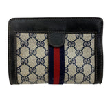 Gucci Pouch GG Supreme Canvas Navy Sherry Gucci perfume mens
