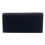 Gucci Long Wallet Purse 795296 leather black mens