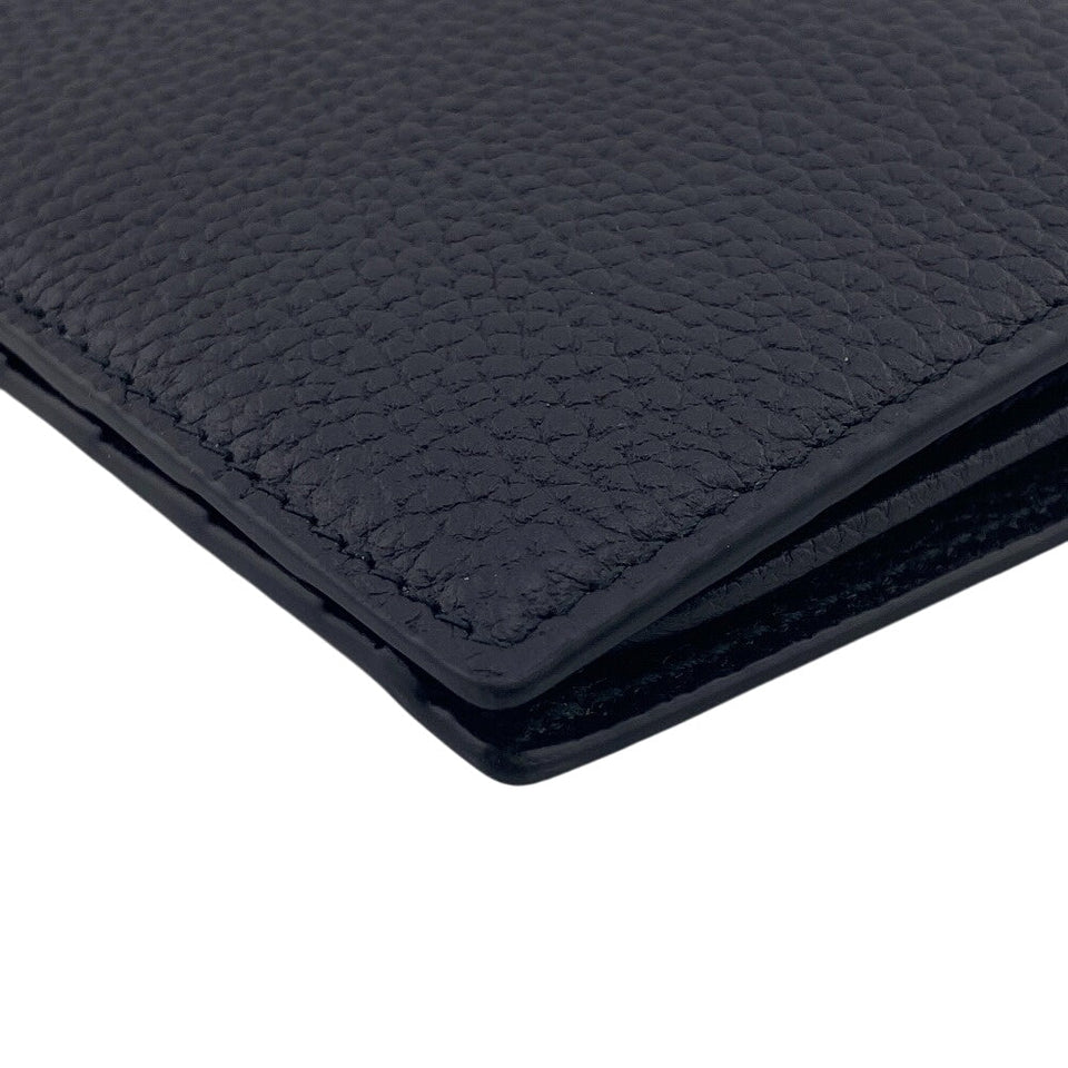 Gucci Long Wallet Purse 795296 leather black mens