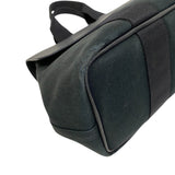 Hermes Handbag Toile Chevron , Leather black Tote Bag Pouch Valparaiso PM Women(Unisex)